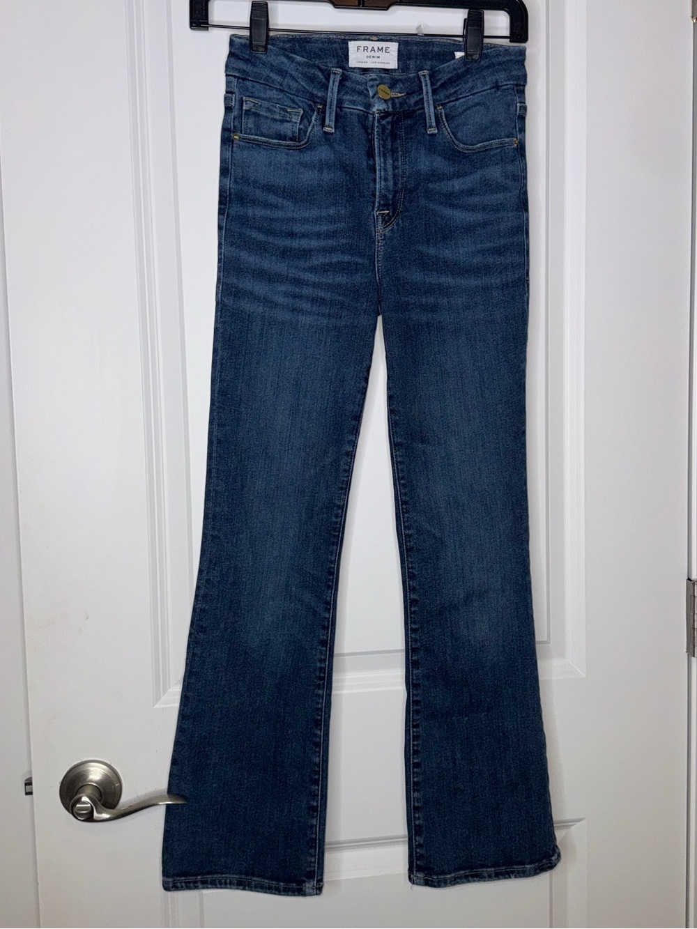 FRAME Denim Le Crop Mini Boot Jeans Size 25 Somerset Wash Cropped - Picture 5 of 17